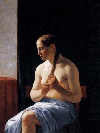 Christoffer Wilhelm Eckersberg Seated Nude Model oil painting picture